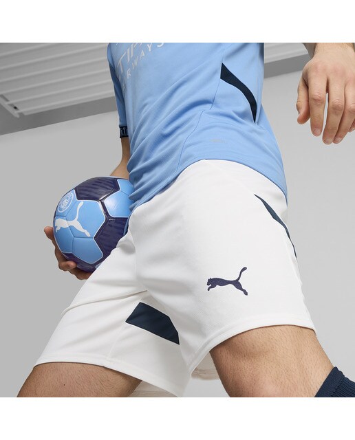 Calções de Homem 1.º Equipamento Manchester City FC 2024-2025 Réplica Branco-4