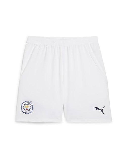 Calções de Homem 1.º Equipamento Manchester City FC 2024-2025 Réplica Branco-5