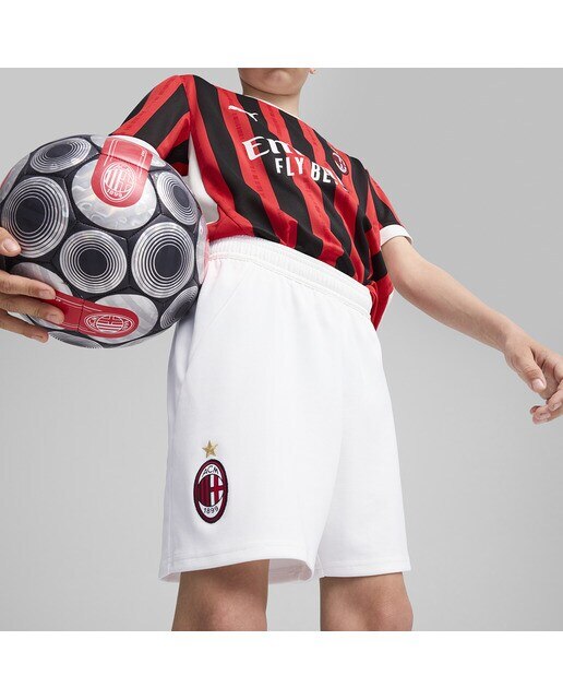 Calções de Criança 1.º Equipamento AC Milan 2024-2025 Branco-3