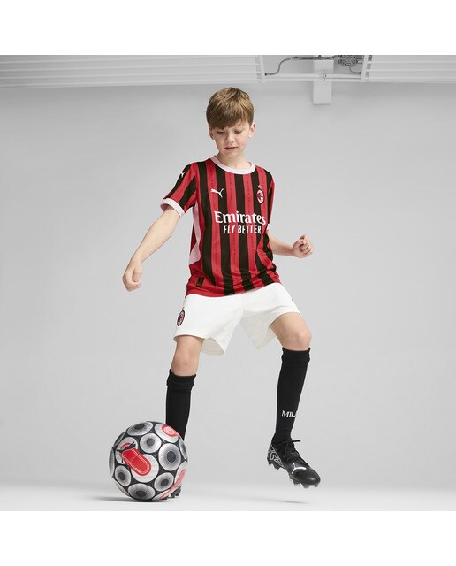 Calções de Criança 1.º Equipamento AC Milan 2024-2025 Branco-4
