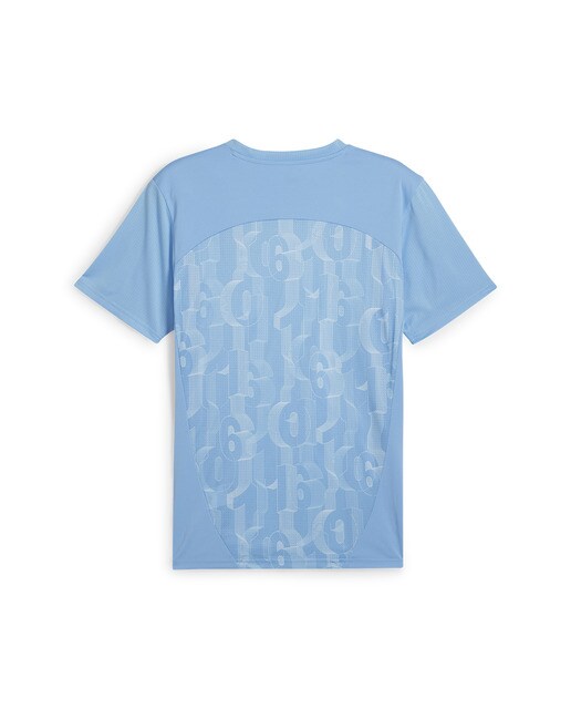 T-shirt de Homem Manchester City 2024-2025 Prematch SS Jer Azul-6