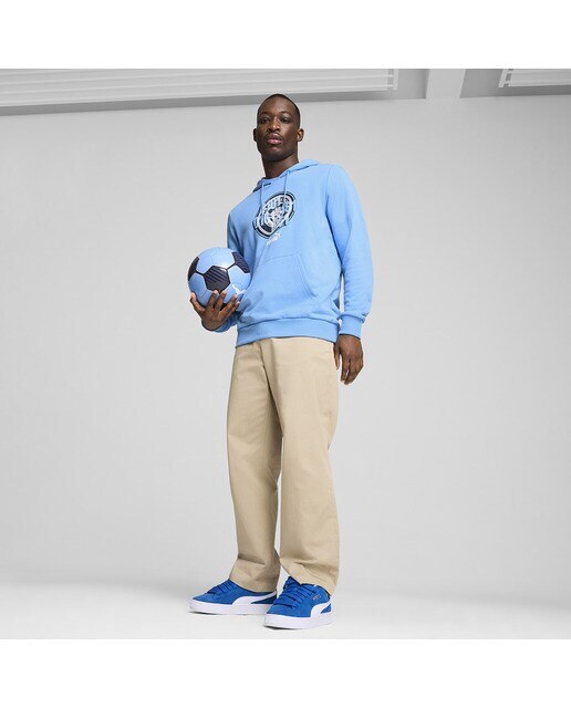 Sweatshirt de Homem Manchester City 2024-2025 ftblCulture Hoo Azul-4