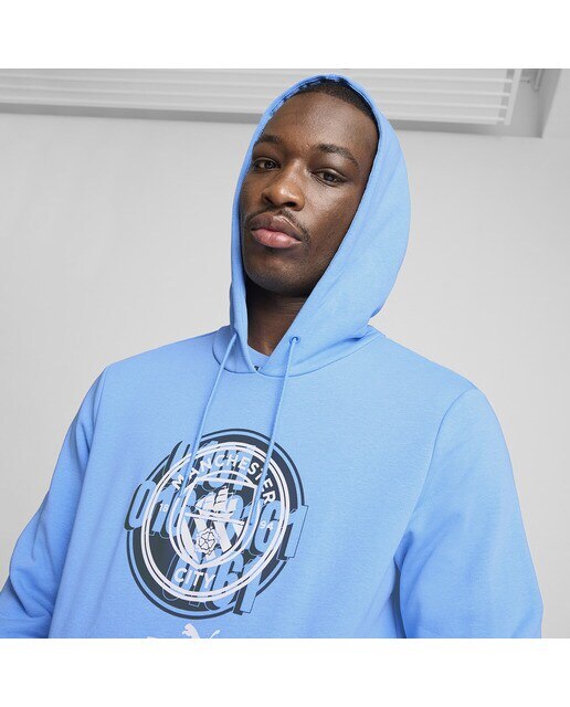 Sweatshirt de Homem Manchester City 2024-2025 ftblCulture Hoo Azul-5