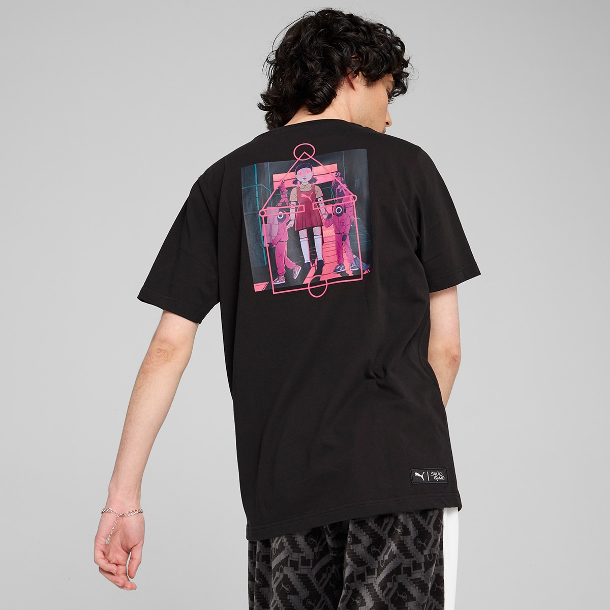 T-shirt Unissexo Puma X Squid Game Graphic Tee Preto-2