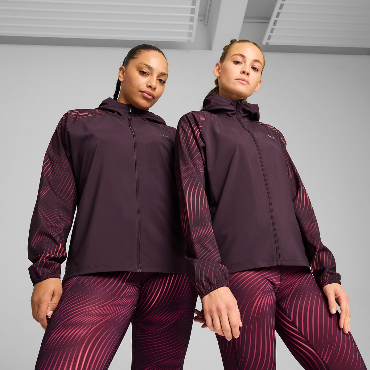 Casaco de Mulher Run Favorite AOP Woven Jacket W Roxo-1