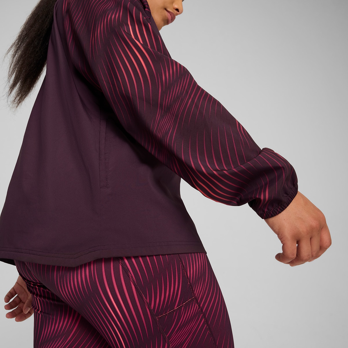Casaco de Mulher Run Favorite AOP Woven Jacket W Roxo-4