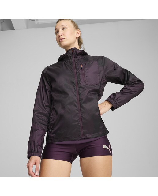 Casaco de Mulher W Seasons WindCELL Run Jacket Roxo-1