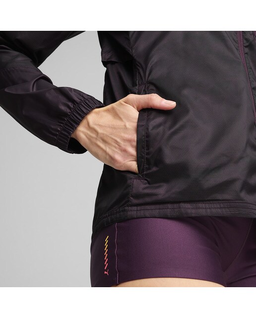 Casaco de Mulher W Seasons WindCELL Run Jacket Roxo-4