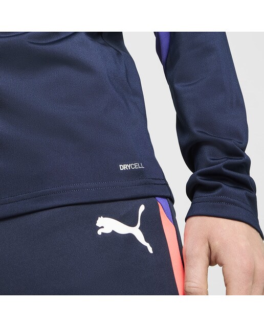 T-shirt de Homem Individual Liga 1/4 Zip Top Azul-marinho-3