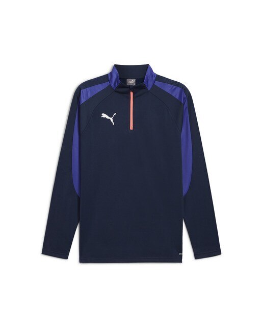 T-shirt de Homem Individual Liga 1/4 Zip Top Azul-marinho-6