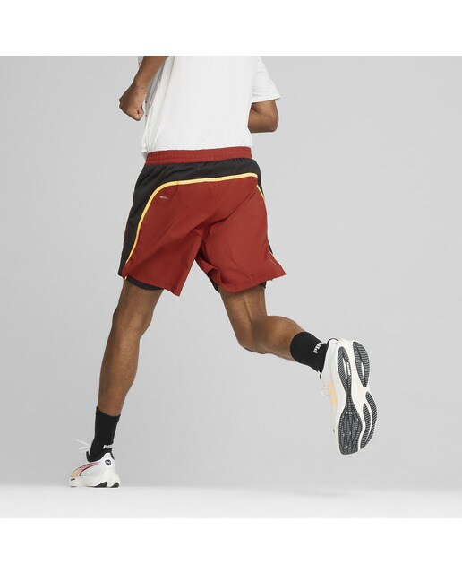 Calções de Homem Run Favorite Velocity Woven 2In1 Short Vermelho-2