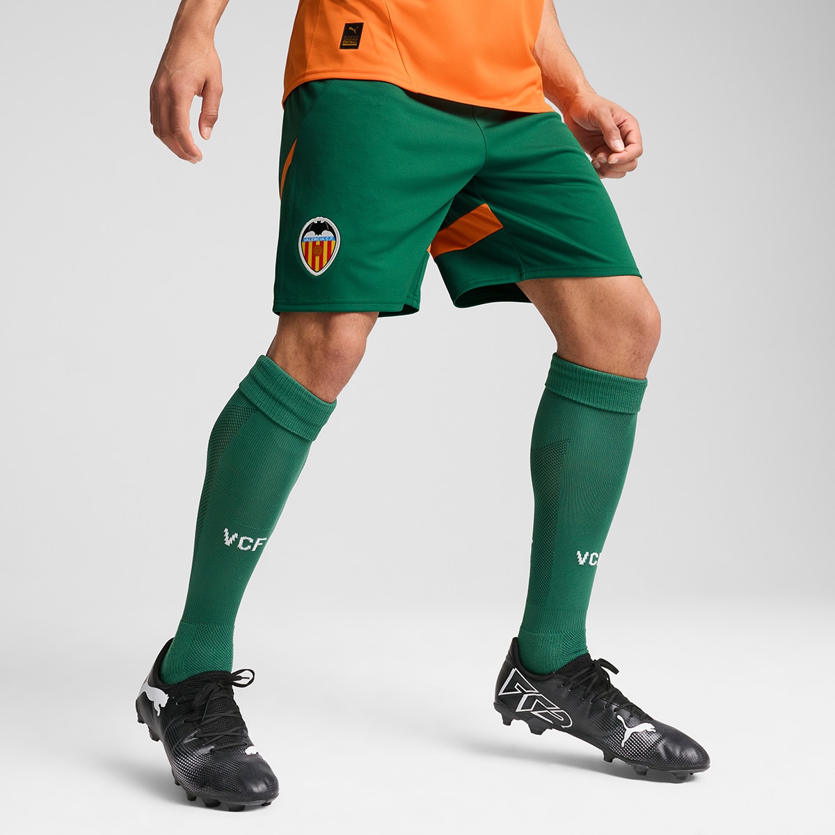 Calções de Homem 3.º Equipamento Valencia CF 2024-2025 Laranja-1