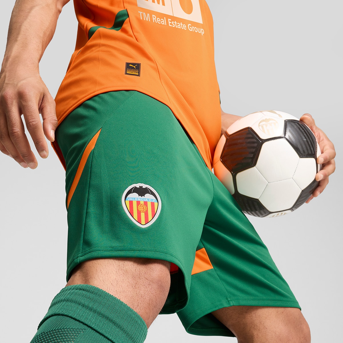 Calções de Homem 3.º Equipamento Valencia CF 2024-2025 Laranja-4