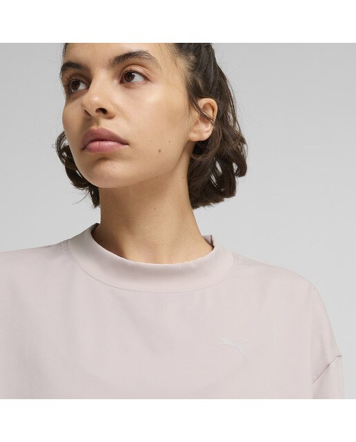Sweatshirt de Mulher Studio Cloudspun Crew - Short Rosa-3
