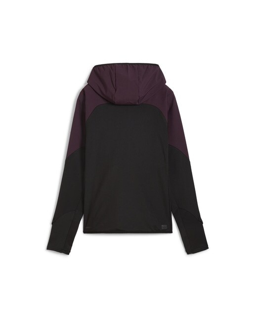 Sweatshirt de Mulher Seasons Microfleece Hooded Hybrid 1/2 Zip Preto-6