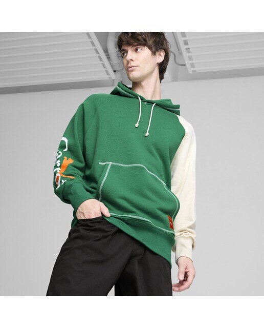 Sweatshirt de Homem Puma X Carrots Graphic Hoodie TR Verde-1