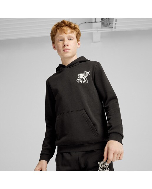 Sweatshirt de Criança Ess+ MID 90s Hoodie FL B Preto-1
