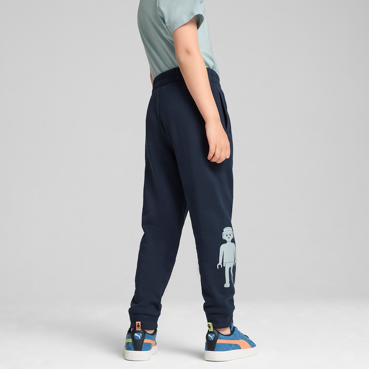 Calças de Criança Puma X Playmobil Sweatpants TR Azul-2