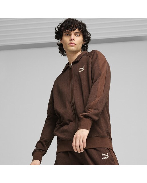Casaco de Homem T7 Track Jacket Castanho-1