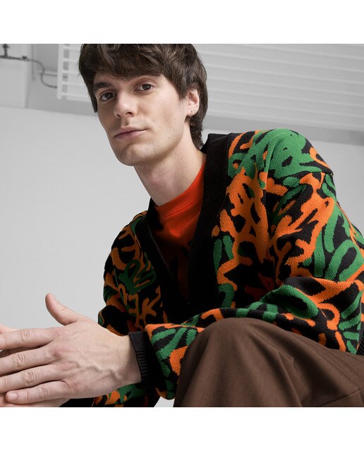 Casaco de Homem Puma X Carrots AOP Cardigan Preto-3