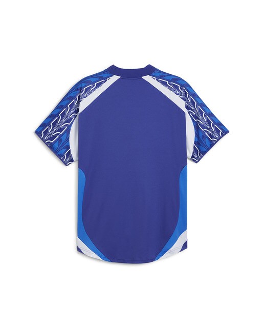 T-shirt de Homem Football Jersey Azul-7