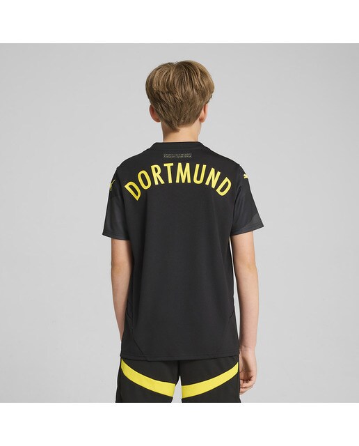 T-shirt de Criança 2.º Equipamento Borussia Dortmund BVB 2024-2025 Réplica Preto-2