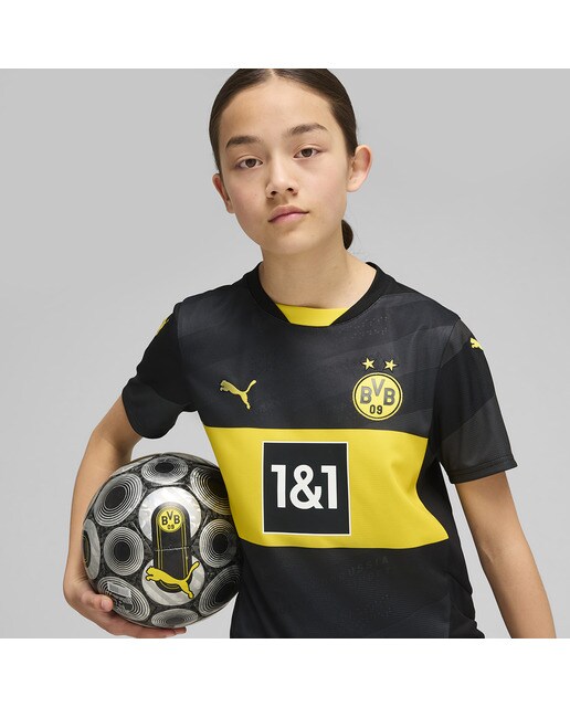 T-shirt de Criança 2.º Equipamento Borussia Dortmund BVB 2024-2025 Réplica Preto-3