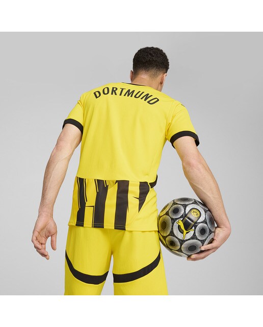 T-shirt de Homem Borussia Dortmund Campeonato 24/25 Amarelo-2