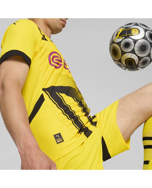 T-shirt de Homem Borussia Dortmund Campeonato 24/25 Amarelo-4