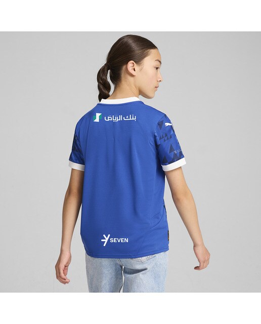 T-shirt de Criança 1.º Equipamento Al Hilal 2024-2025 Neymar Jr Réplica Azul-2