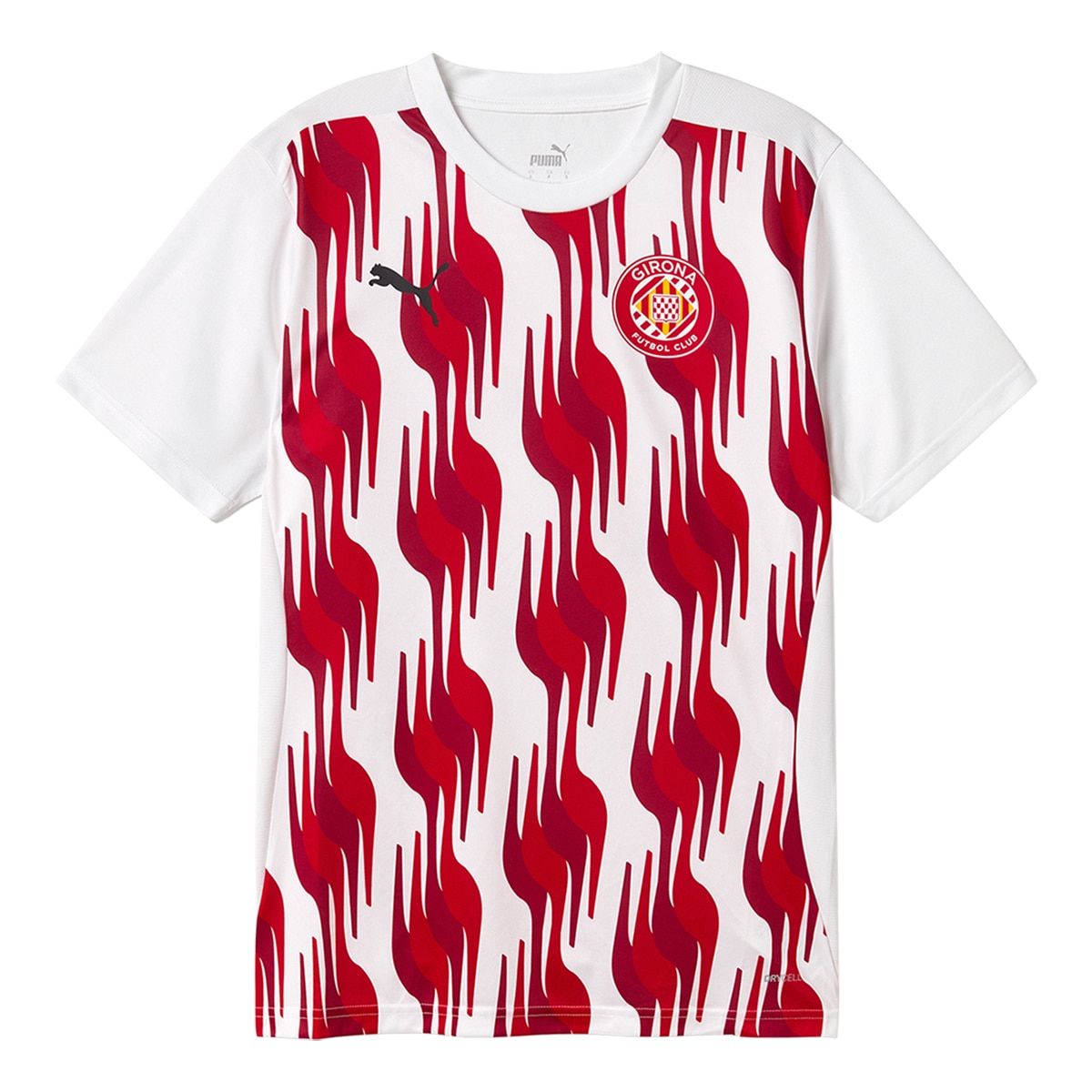 T-shirt de Homem Girona FC Prematch SS Jersey 2024-2025 Branco-1