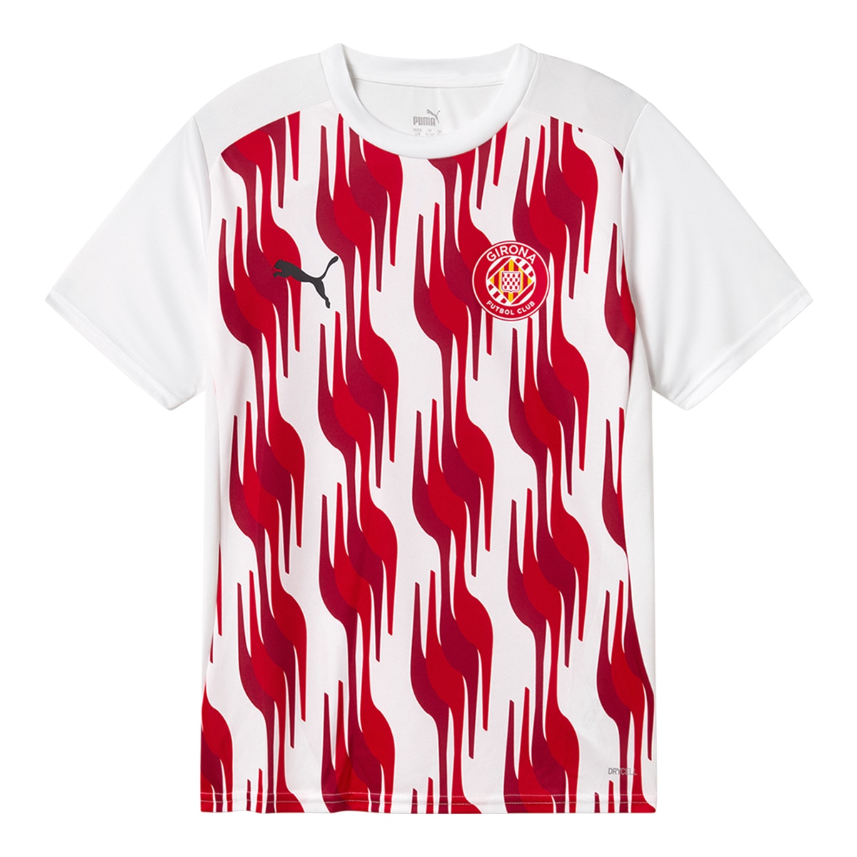 T-shirt de Criança Girona FC Prematch SS Jersey 2024-2025 Branco-1