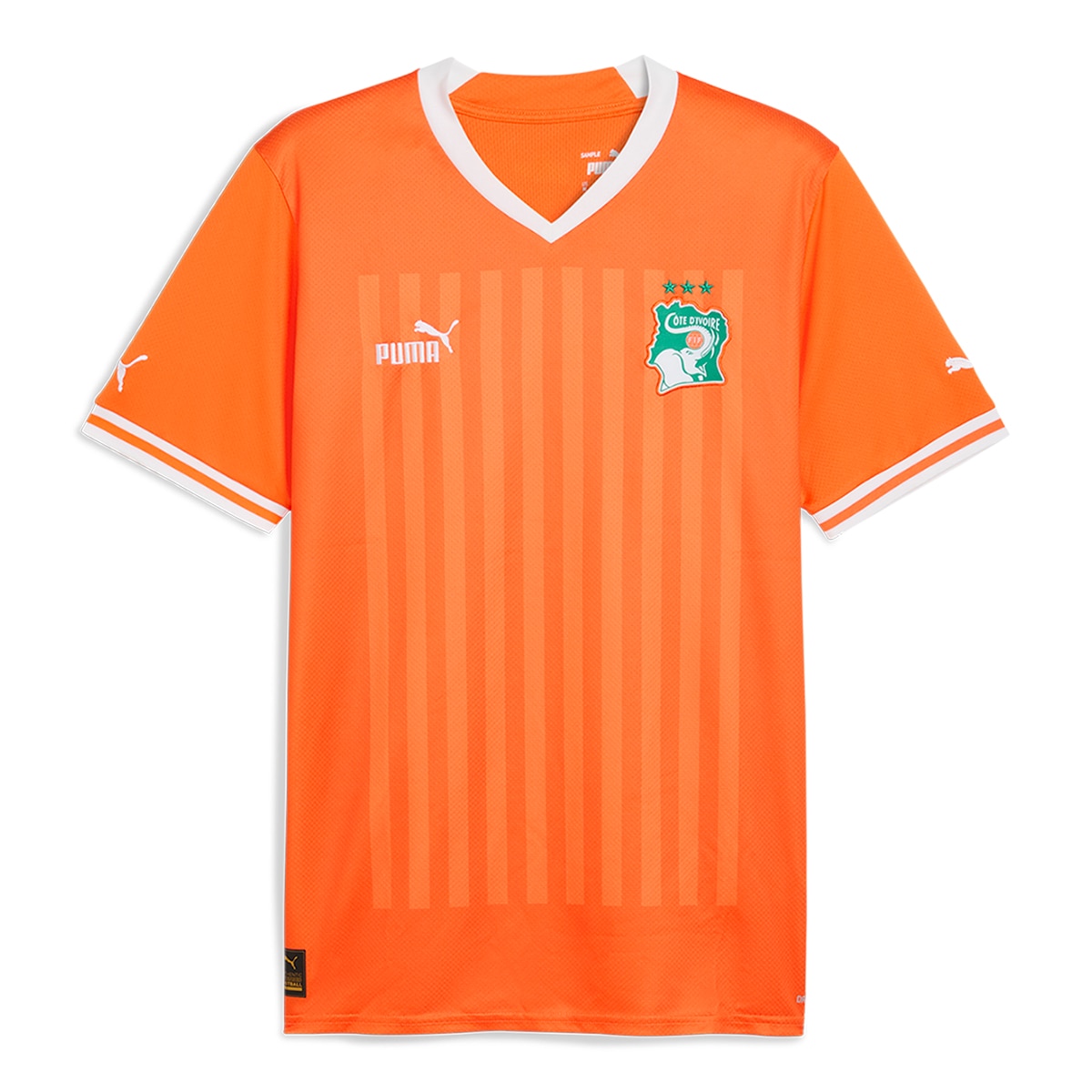 T-shirt de Homem 1.º Equipamento Costa de Marfim Laranja-1