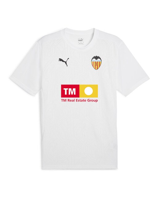 T-shirt de Criança Valencia CF 2024-2025 Treino Branco-1