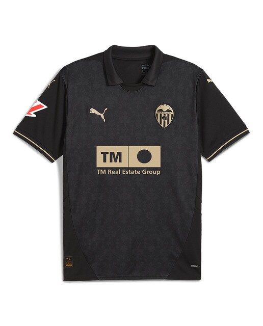 T-shirt de Criança 2.º Equipamento Valência CF 2024-2025 Preto-1