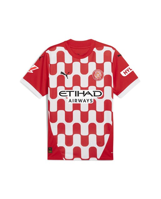 T-shirt de Criança 1.º Equipamento Girona FC 2024-2025 Réplica Vermelho-1