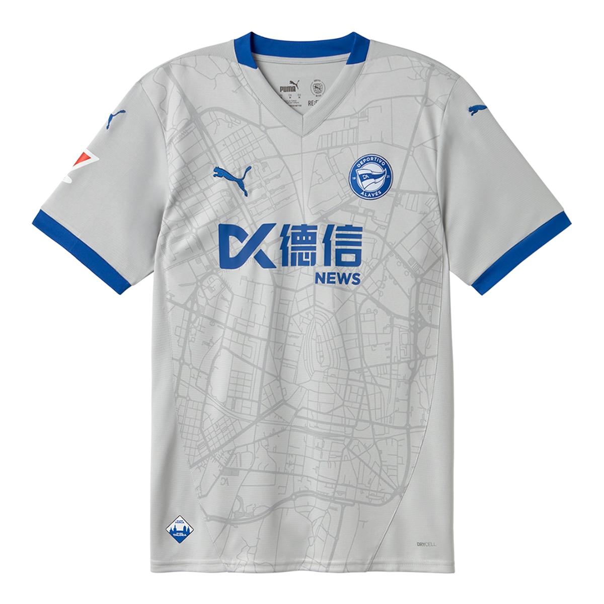 Imagem 0 de T-shirt de Homem 2.º Equipamento Deportivo Alavés FC 2024-2025
