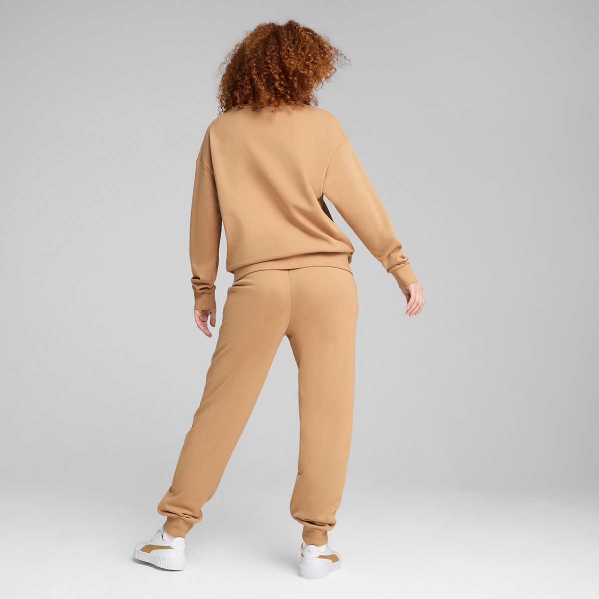Fato de Treino de Mulher Relaxed Sweat Suit Castanho-2