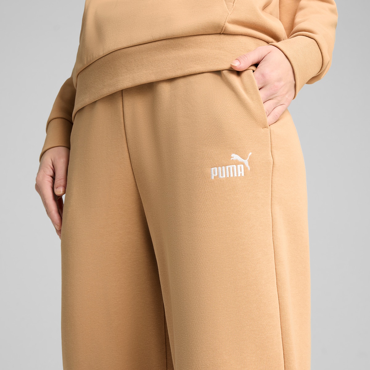 Fato de Treino de Mulher Relaxed Sweat Suit Castanho-4
