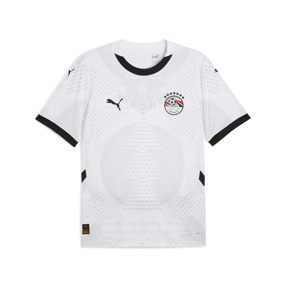T-shirt de Homem 2.º Equipamento Egito 2024-2025 Réplica Branco-6