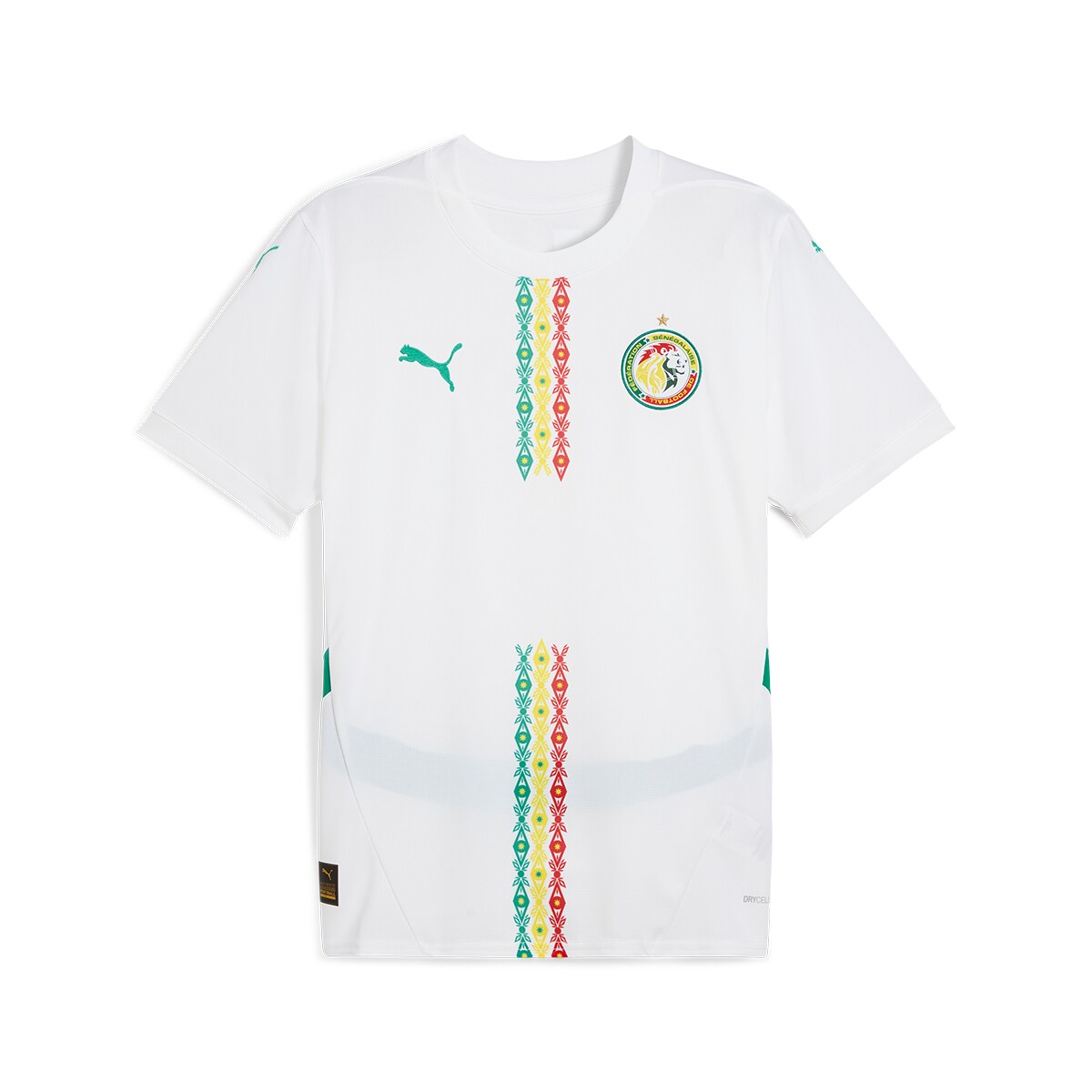 T-shirt de Homem 1.º Equipamento Senegal FSF 2024-2025 Branco-5