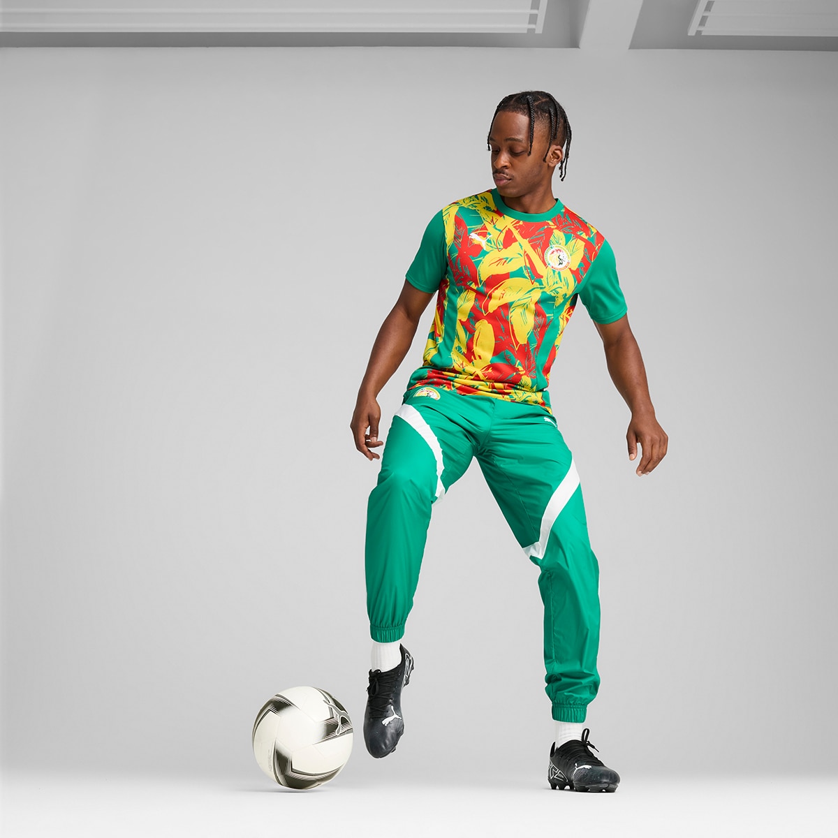 T-shirt de Treino de Homem Senegal FSF 2024-2025 Verde-5
