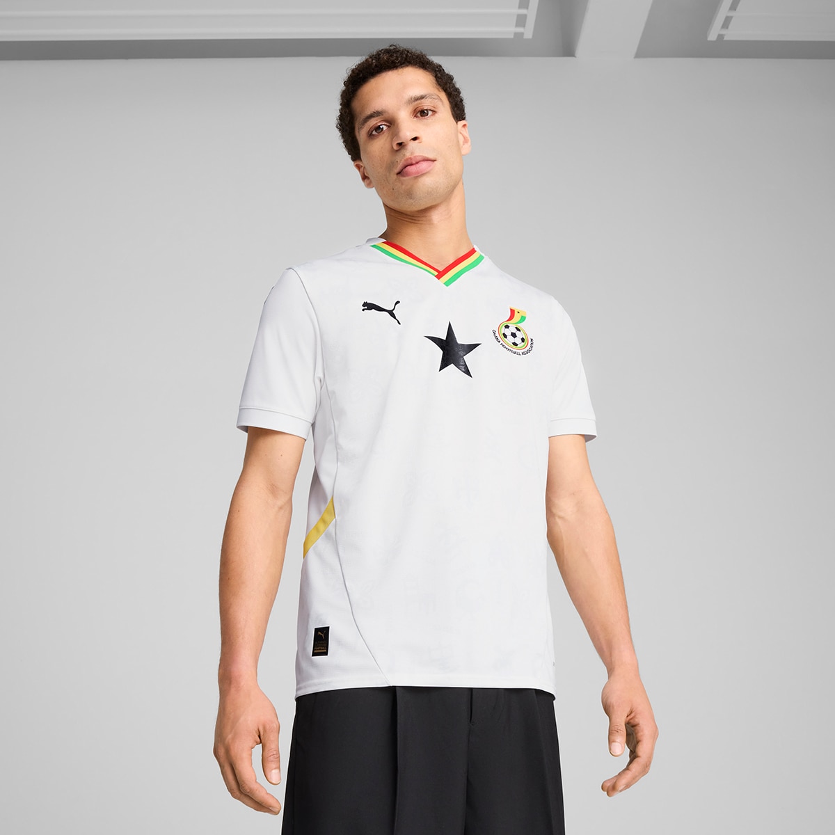 Imagem 0 de T-shirt de Homem 1.º Equipamento Ghana 2024-2025 Réplica