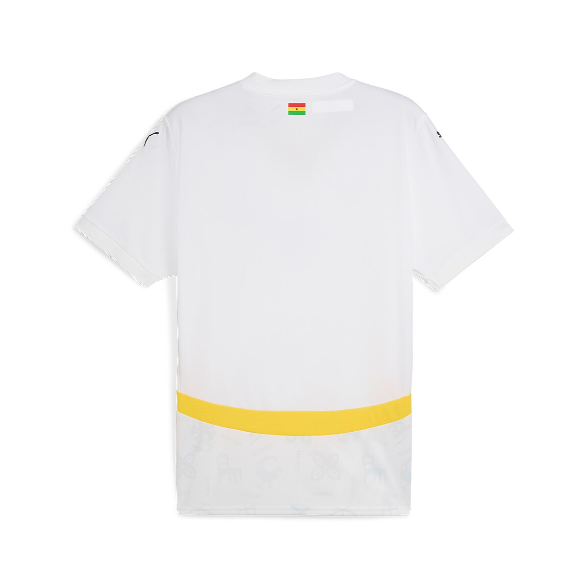 T-shirt de Homem 1.º Equipamento Ghana 2024-2025 Réplica Branco-7