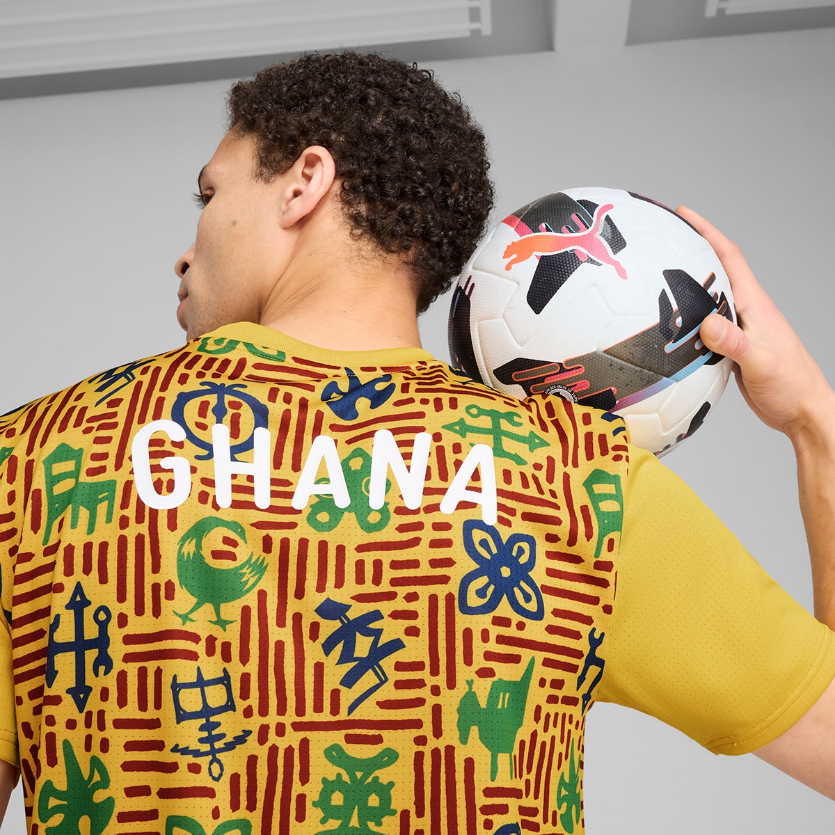 T-shirt de Treino de Homem Ghana 2024-2025 Amarelo-3