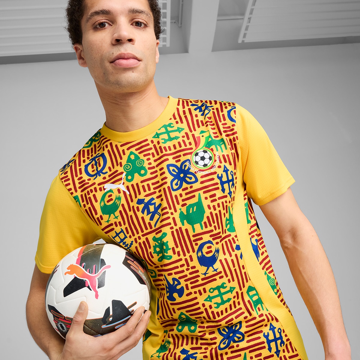 T-shirt de Treino de Homem Ghana 2024-2025 Amarelo-4