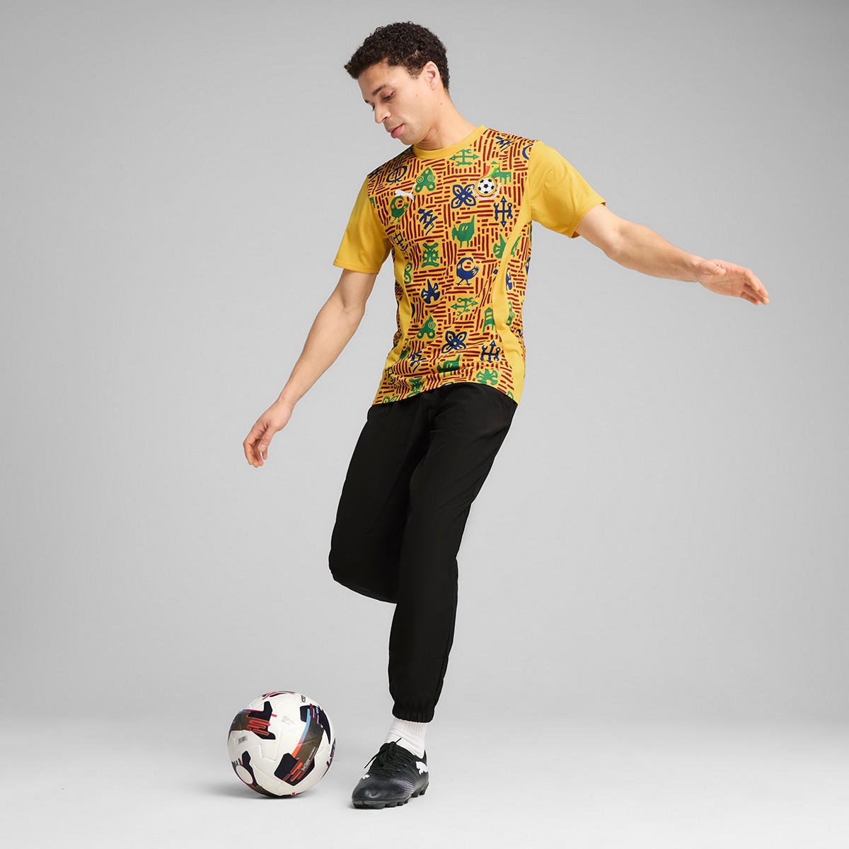 T-shirt de Treino de Homem Ghana 2024-2025 Amarelo-5