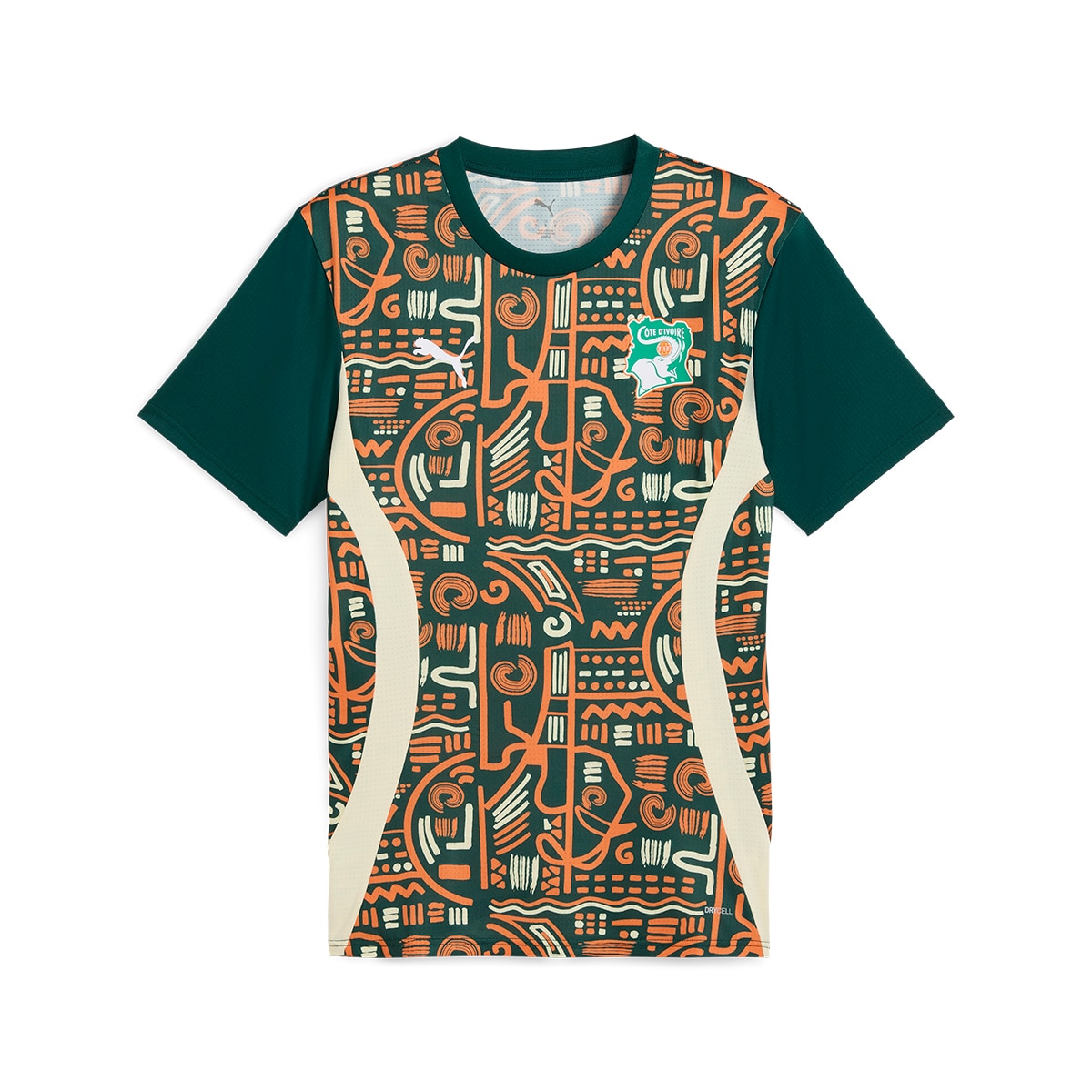 T-shirt de Treino de Homem Costa do Marfim 2024-2025 Laranja-6