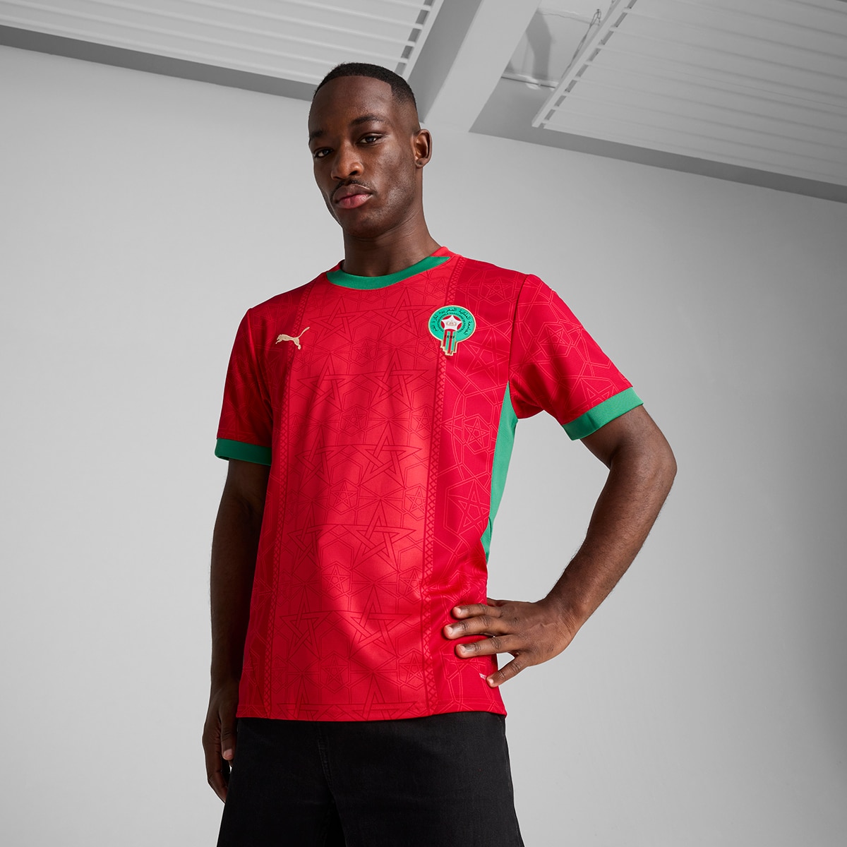 Imagem 0 de T-shirt de Homem 1.º Equipamento Marrocos FRMF 2024-2025