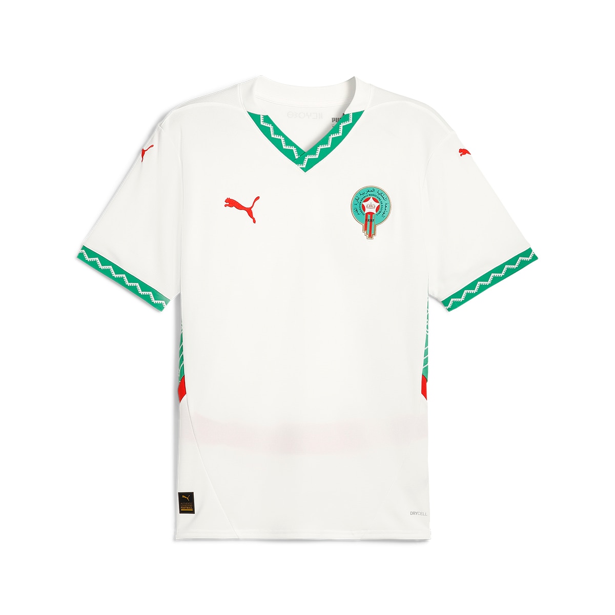 T-shirt de Homem 2.º Equipamento Marrocos FRMF 2024-2025 Branco-6